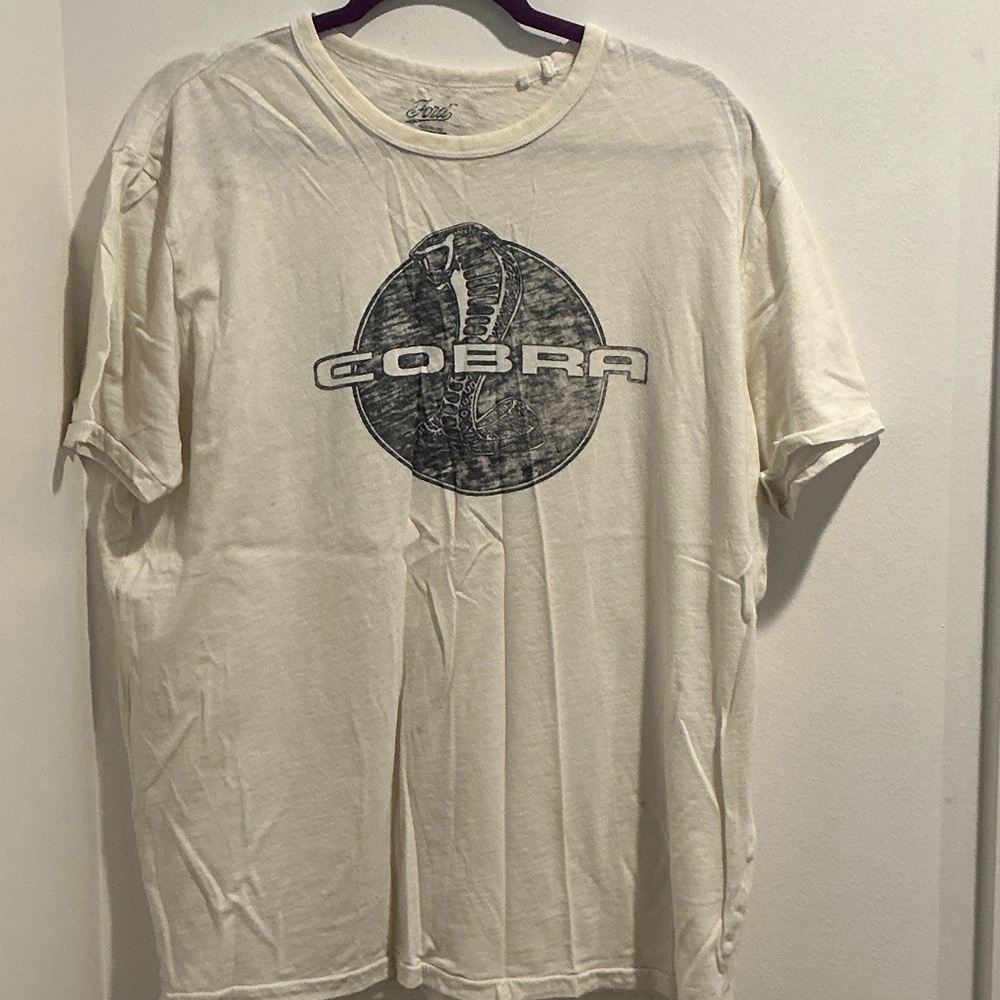 Lucky Brand Cream Cobra Graphic T-Shirt